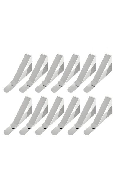 Generic مشابك مفارش المائدة من خزنة، مشابك غطاء مفرش المائدة من الفولاذ المقاوم للصدأ، مشابك طاولة النزهة، مشابك طاولة شديدة التحمل