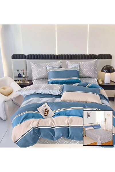 OEM Fine Cotton Linen, Sulphur, Double Bed, 2 Persons, 6 Pieces