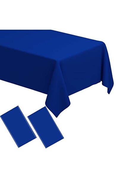 Generic مجموعة من 2 مفارش طاولة زرقاء ملكية من WNINK، أغطية طاولات للاستخدام مرة واحدة، مقاس 54 بوصة × 108 بوصة، لحفلات الشواء وأعياد الميلاد