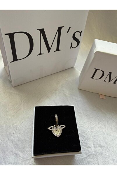 DM’s Silver Melek ve Kalp Kanat Gümüş Charm’ı