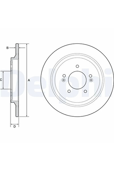 DELPHİ Disc Frana Hyundai Nexo/Tucson/IX35 Hyundai (Beijing) Tucson