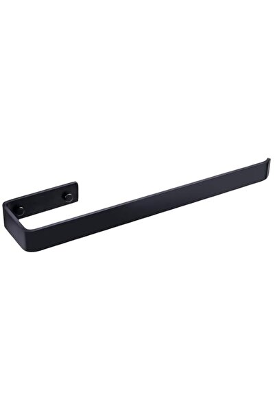 Generic JS Towel Holder Bathroom Screw-Mounted Black Towel Hanger Heavy Duty ...