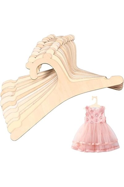 Generic تازويك، 20 قطعة من شماعات الأطفال الخشبية، قابلة لإعادة الاستخدام، شماعات أطفال خشبية ناعمة على شكل دب لطيف لغرفة الأطفال