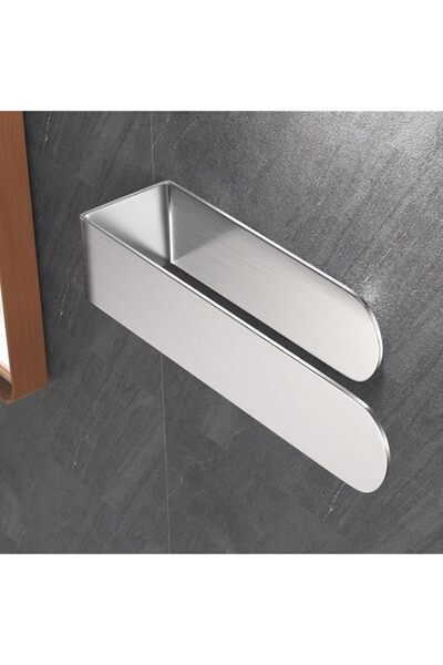 Generic حامل مناشف اليد/حلقة مناشف اليد من YelaJoy - قضيب مناشف حمام ذاتي اللصق يُلصق على الحائط، SUS 304