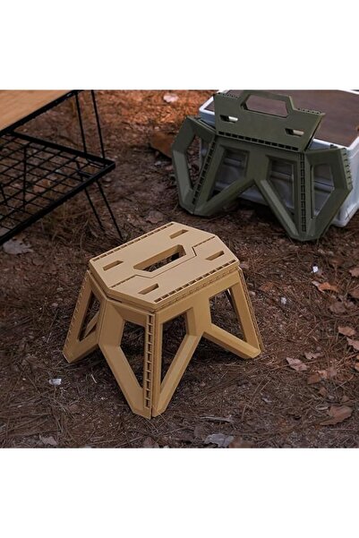 Generic كرسي قابل للطي من DIALFA، مقاس 9 بوصات، مناسب للكبار والصغار، للاستخدام الخارجي، مصنوع من البلاستيك المقاوم للانزلاق.