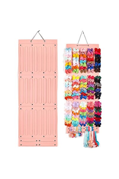 Generic Clymene Hair Bows Organizer For Girls, Clip Holder With 27 Ribbons La...