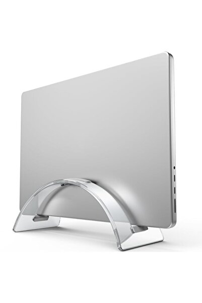 Generic Acrylic Vertical Laptop Stand for Desk, Invisible Desktop Notebook Do...