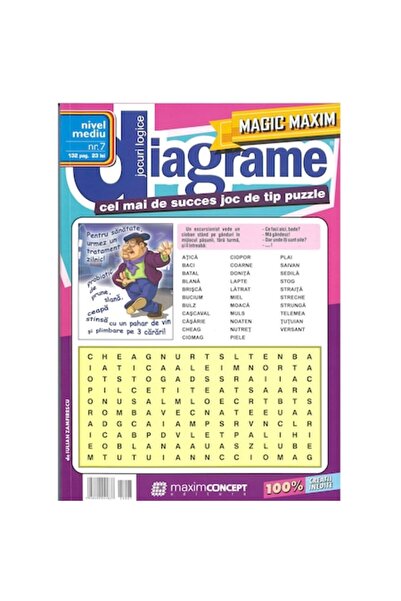 Maxim Grup Diagrame Magice Maxim 7 - Puzzle-uri Logice (Nivel Mediu)