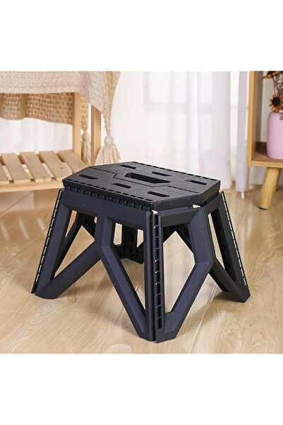 Generic مقعد متدرج قابل للطي مصنوع من البلاستيك المتين من GKEVER، مقاس 9 بوصات، مناسب للأطفال والكبار، على شكل مثلث قابل للطي للاستخدام الخارجي