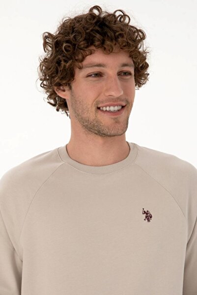 U.S. Polo Assn. % 100 PAMUKLU REGULAR KESİM İNCE BASİC SWEATSHİRT