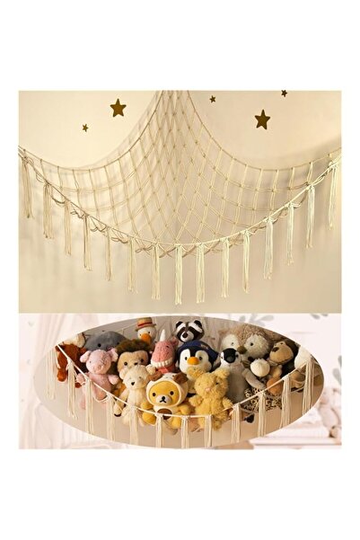 Generic أرجوحة أو شبكة زاوية لتخزين الحيوانات المحشوة - شبكة أرجوحة كبيرة للألعاب لتزيين غرفة الحيوانات المحشوة