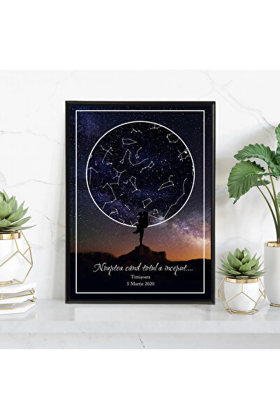 Legendary Gifts Tablou personalizat cu harta stelelor