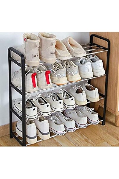Generic منظم أحذية متعدد الطبقات من روبيك، يوفر مساحة لتخزين الأحذية، حامل بلاستيكي (متوسط ​​64×20×6)