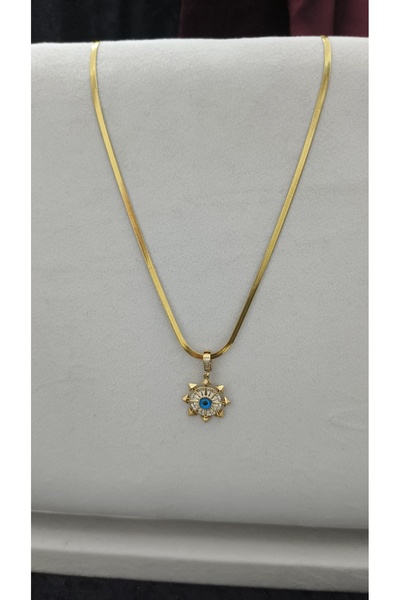 Çelik قلادة ساحرة بتصميم الشمس