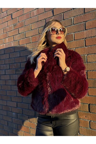 dörtelle Extra Soft Texture Plump Hooked Long Hair Faux Fur Coat