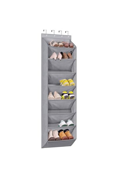 Generic رف أحذية DOOKOO مزود بجيوب عميقة لـ 20 زوجًا من منظم الأحذية وتعليق فوق الباب للملابس