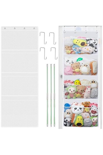 Generic Over Door Storage Organizer with 4 Large Pockets, Hanging Storage for...