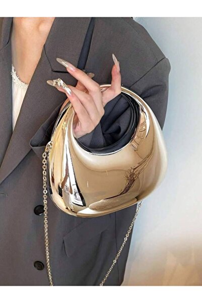 Marvelis Geantă de mână și crossbody pentru femei YARIM AY Gold Chain - Design special