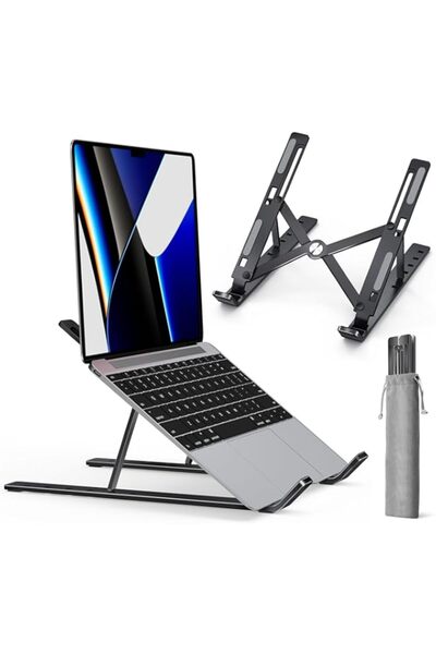 Generic Ivoler Adjustable Laptop Riser - Aluminum Ergonomic Foldable Portable...