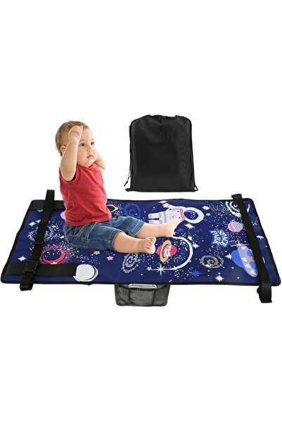 Generic سرير سفر للأطفال على شكل طائرة من Aputue، قابل للحمل وممتد لمقعد الطائرة مع وسادة ناعمة، مناسب للسفر