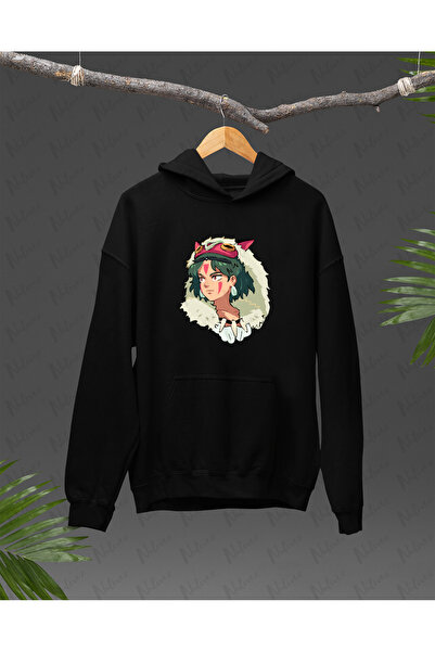 Nulivez تصميم أنيمي ستوديو جيبلي برينسيس مونونوكي مطبوع ، هوديي عالي الجودة ق...