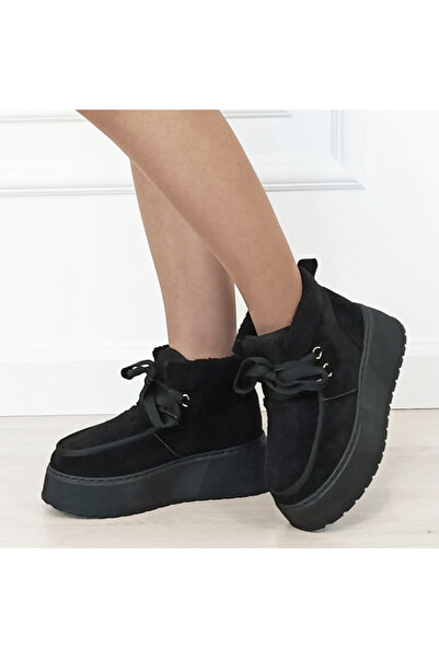 SOFILINE Ghete negre cu blană 25815 115