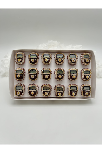 lenagiftworkshop 18 Zikirmatik cu pietre în cutie (cadou, cadou de sărbătoare...