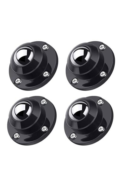 Generic عجلات Defsedar ذاتية اللصق، بكرات الأجهزة للأجهزة المنزلية، فولاذ دوار مقاس 1 بوصة