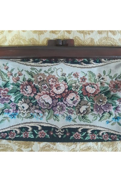 hatıralar European Tapestry Embroidered Bag