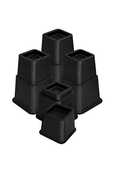 Generic Premium Adjustable Furniture Lifters - Set of 8 (Black) - Elevate You...