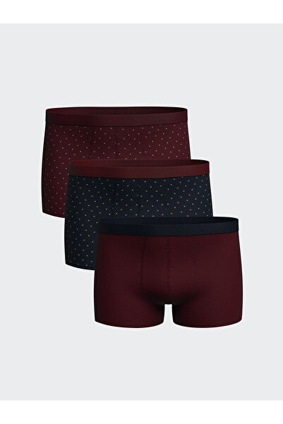 LC Waikiki ملابس داخلية رجالية مرنة من القطن بتصميم قياسي من فيجن للموسم الجديد، طقم من 3 قطع