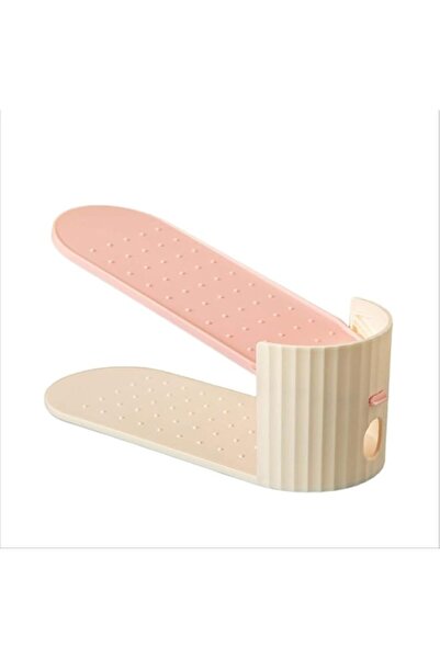 Generic حامل أحذية بلاستيكي من HYTTER، حامل عرض أحذية مائل قابل للتعديل، خزانة أحذية وSh