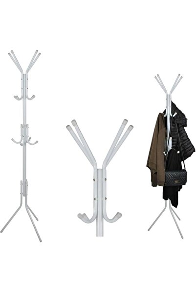 Generic حامل ملابس مع 12 خطافًا، حامل معاطف للقبعات، وحقائب اليد، والوشاح، والعباءة، والسترة، والمظلة - صغير