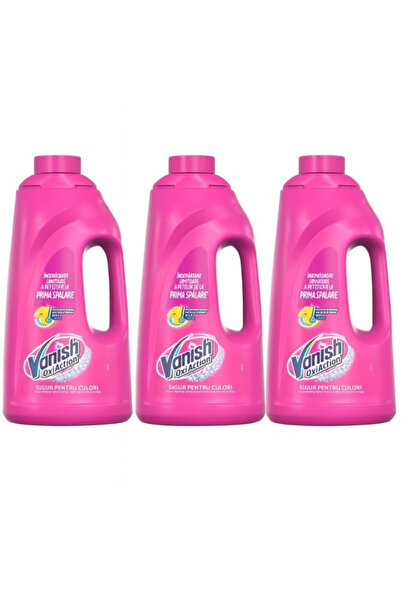Vanish Pachet 3X - Solutie pentru indepartarea petelor 2L pink Oxi Action