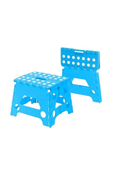 Generic Multi Purpose Folding Step Stool kids Home Kitchen Easy Storage (Blue)