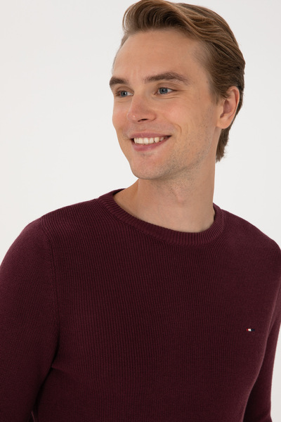 U.S. Polo Assn. Men's Burgundy Basic Sweater 50313667-Vr177