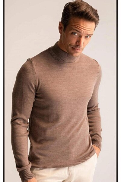 AXXAN Men's Knitwear Sweater Half Turtleneck Sweater