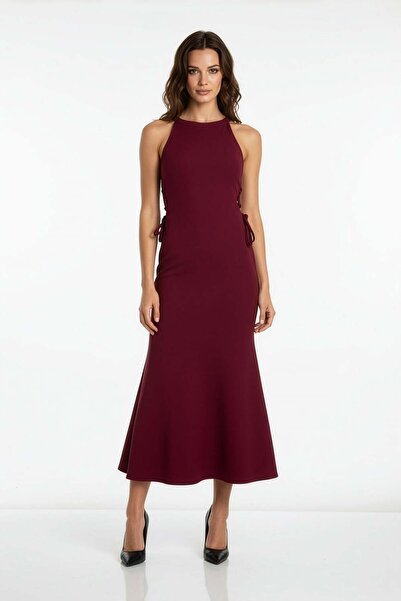 UTOPIAN İp Detaylı Midi Elbise