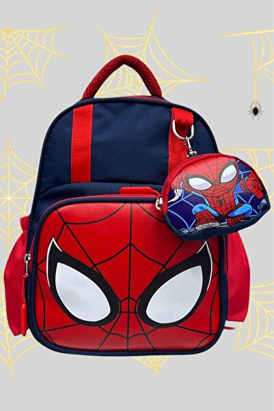 Uniquerrs Boy Child 2-6 Years Old Spider Themed Luxury Printed Kindergarten Nursery Backpack and School Bag