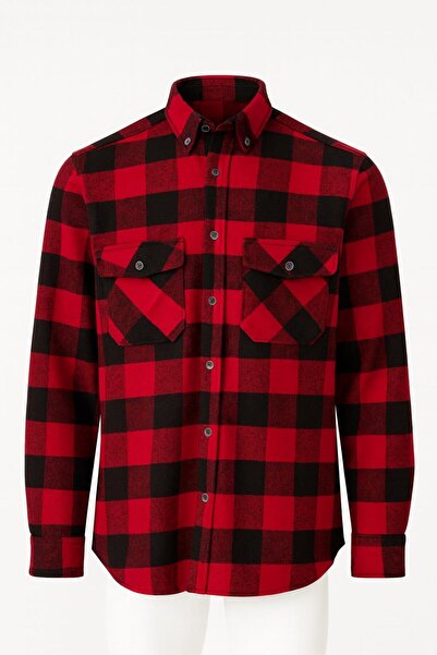 FABİO CASSANİ Ανδρικό χειμερινό ΓΝΗΣΙΟ πουκάμισο ξυλοκόπος - 7398