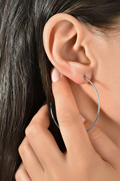 Sose Moda Elegant 7cm Silver Xuping Hoop Earrings |   Anti-Allergic and Bright Design