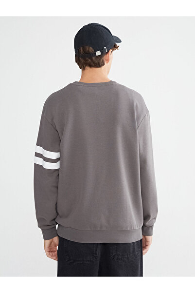 LC Waikiki Ανδρικό φούτερ με λαιμόκοψη με τύπωμα