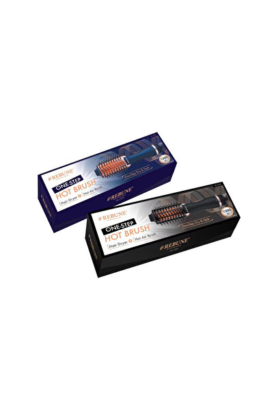 rebune 1300W Infrared Hair Styler - | Anti-Tangle Ceramic Brush with Ultra Protection