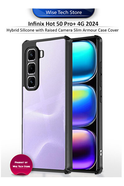 Wtech غطاء حماية رفيع من السيليكون TPU مع كاميرا مرتفعة لهاتف Infinix Hot 50 ...