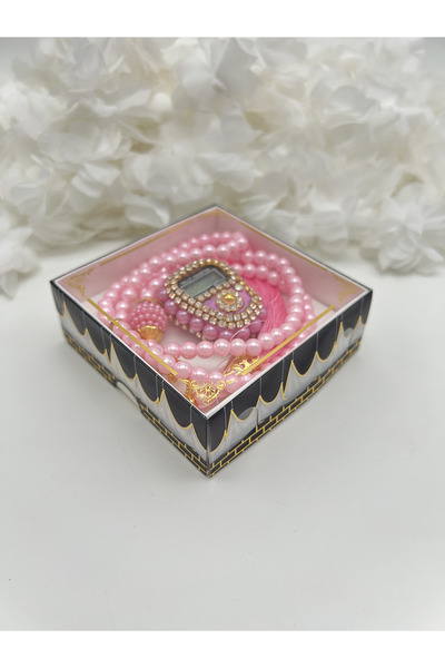 lenagiftworkshop Hediyelik Taşlı Zikirmatik Ve Tesbih Seti Kutulu