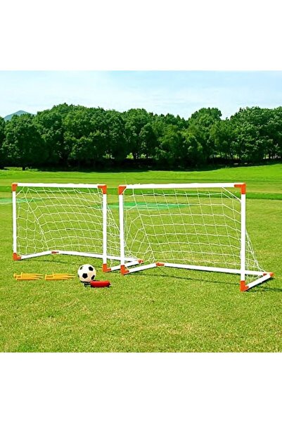 OEM LIVEUP JUNIOR Set de 2 porți de fotbal pentru copii, 85x62x42 cm, Minge, 8 cuie, Ac cu pompă, 3+ ani
