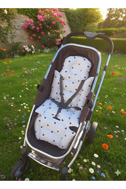 Wenaris çift taraflı MUSLİN Ortopedik Bebek Arabası minderi