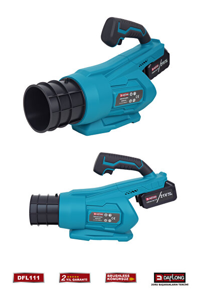 DAFLONG PROFESYONEL KÖMÜRSÜZ MOTOR 35000RPM ŞARJLI HAVA ÜFLEME DFL-111