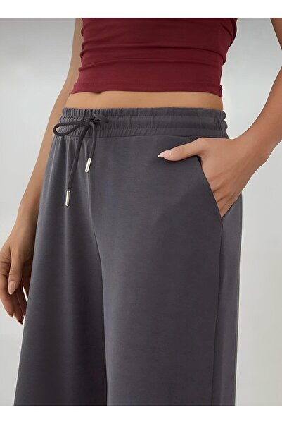 KAPHONE Kadın Modal Geniş Paça Eşofman Altı