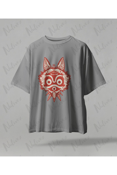 Nulivez تي شيرت أنيمي ستوديو جيبلي برينسيس مونونوكي مطبوع عالي الجودة للجنسين...